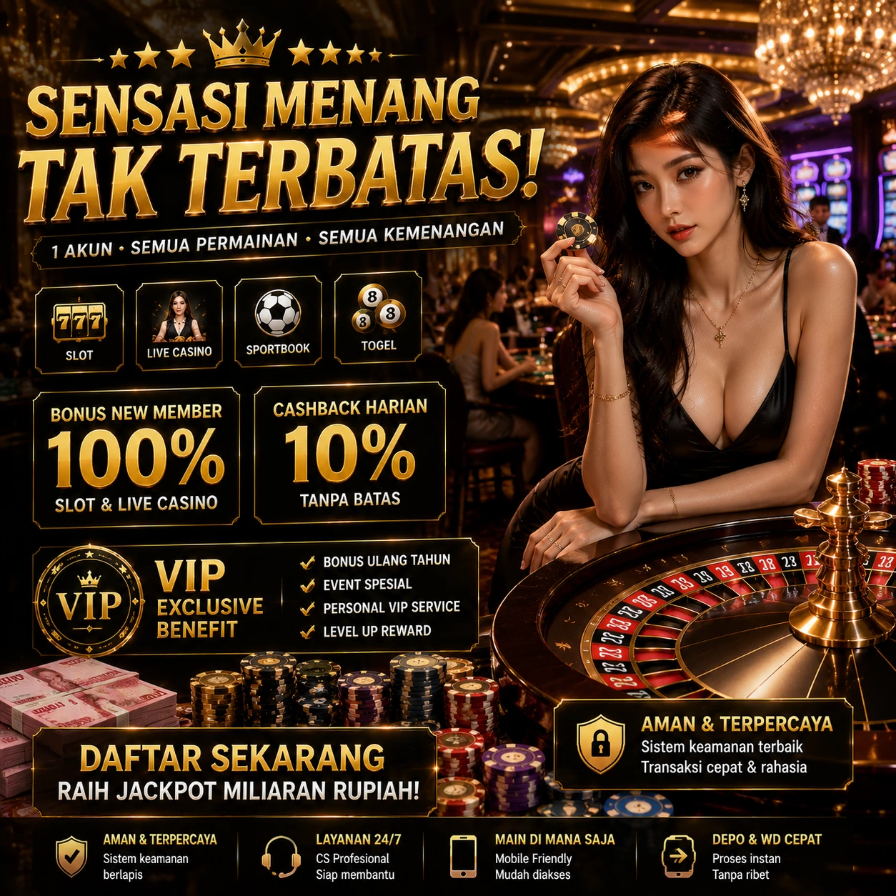 Tampilan antarmuka wajik777 APK v4.7.5 saat pengujian performa dan keamanan di perangkat Android